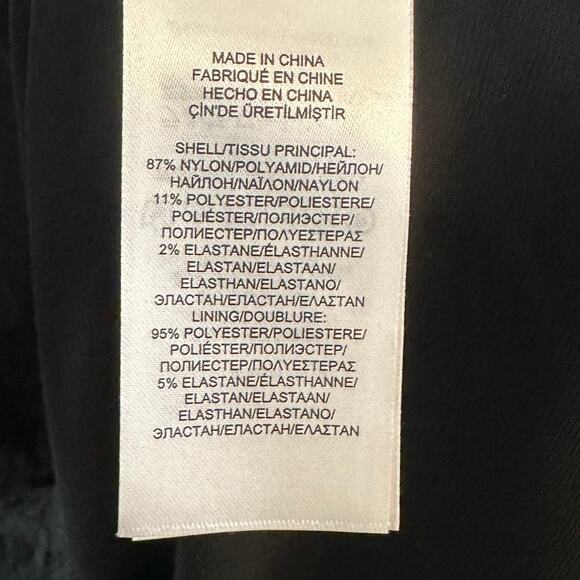 Lauren Ralph Lauren Lace Sheath Midi Little Black Dress Cocktail Party Large - Picture 7 of 10